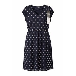Reitmans Navy Print Dress XL Women's New With Tags Lightweight Casual Work